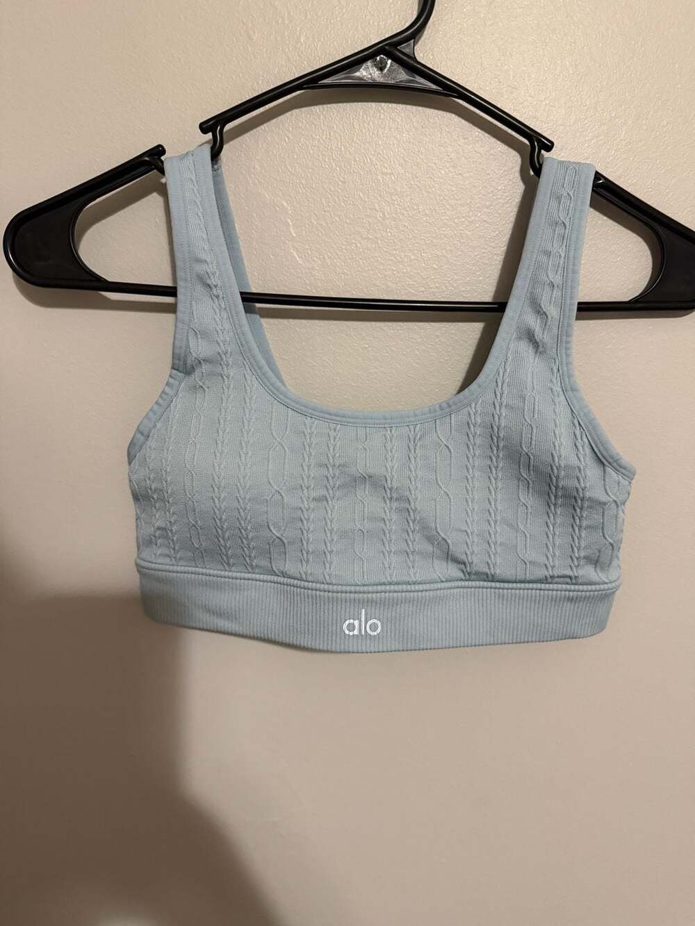 Alo Yoga Cable Knit Seamless Sports Bra